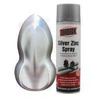 Proteção anticorrosiva de tinta spray de zinco prata Aeropak