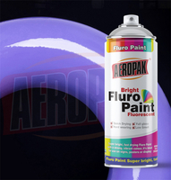 Tinta spray aerossol amarela fluorescente Aeropak