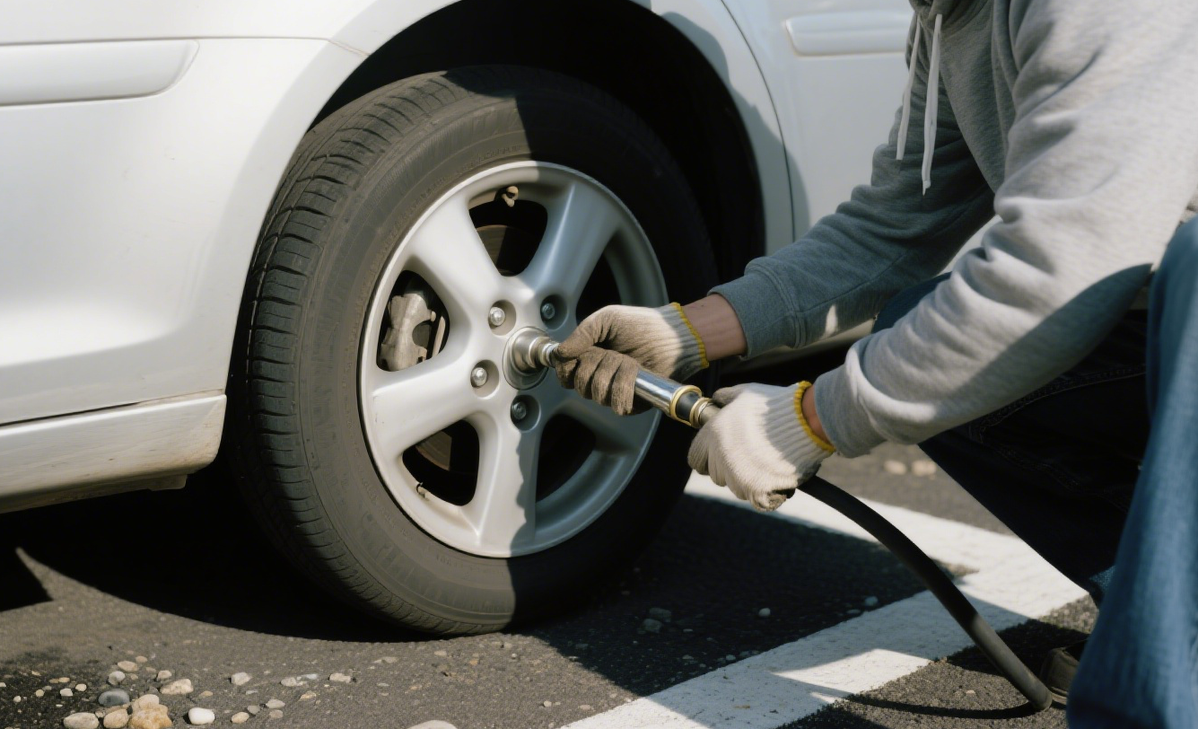 bombear ar para o pneu