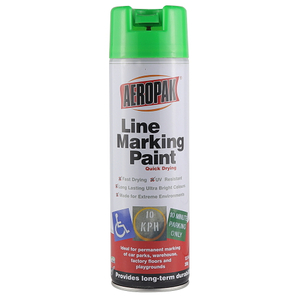 Tinta spray para marcação de linha verde que brilha no escuro