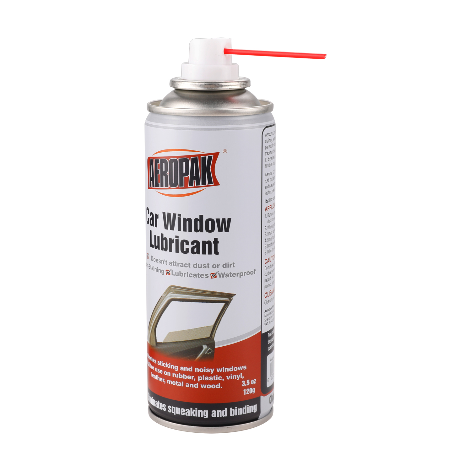 Lubrificantes em spray resistentes ao calor para janelas de carros