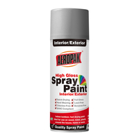Tinta spray de aerossol de primer de plástico preto mate para metal