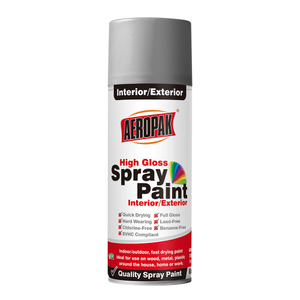 Tinta spray de aerossol de primer de plástico preto mate para metal