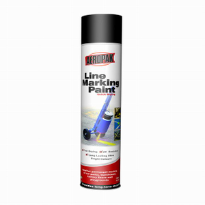 Tinta spray para marcação de linhas com brilho esbranquiçado e escuro